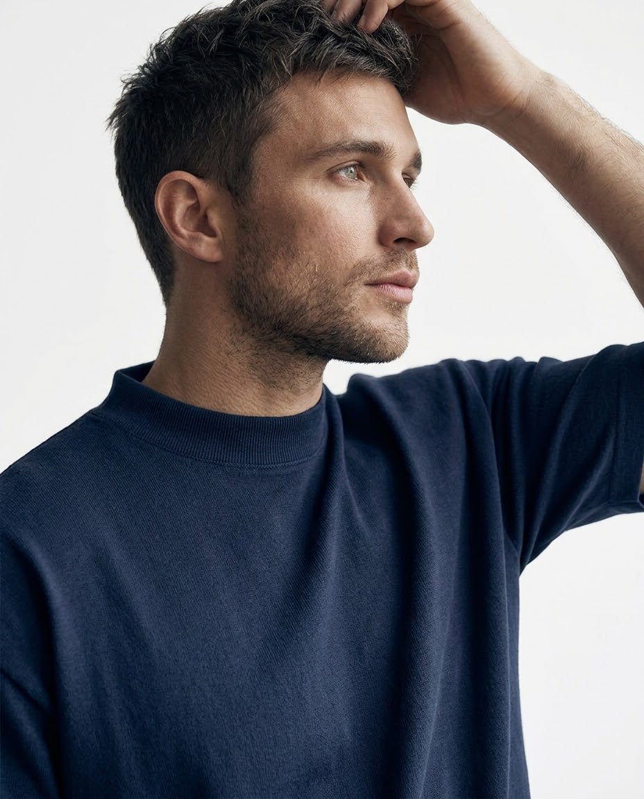 Navy Classic Oversize Tee