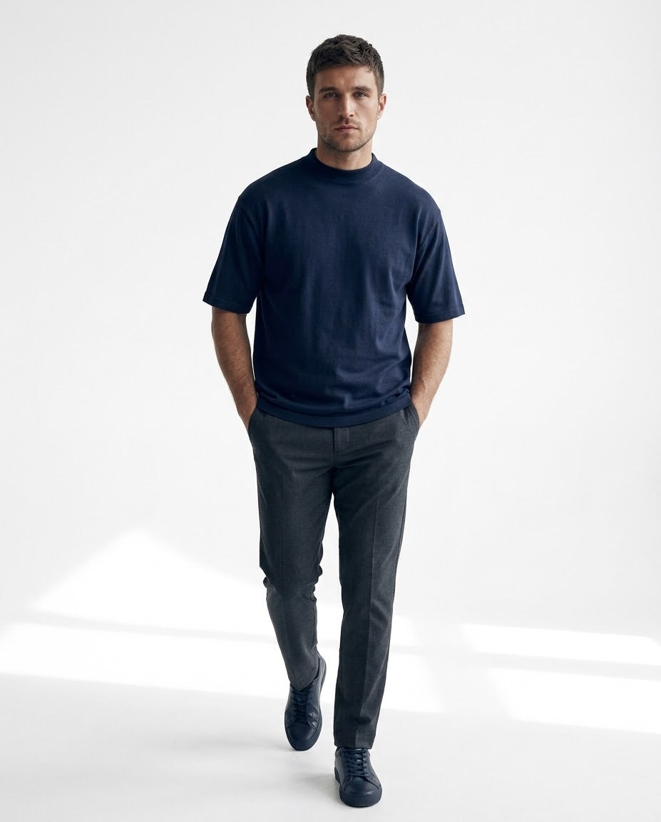 Navy Classic Oversize Tee