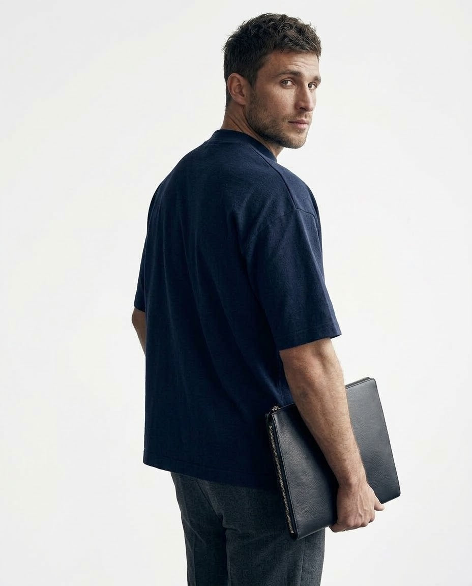 Navy Classic Oversize Tee