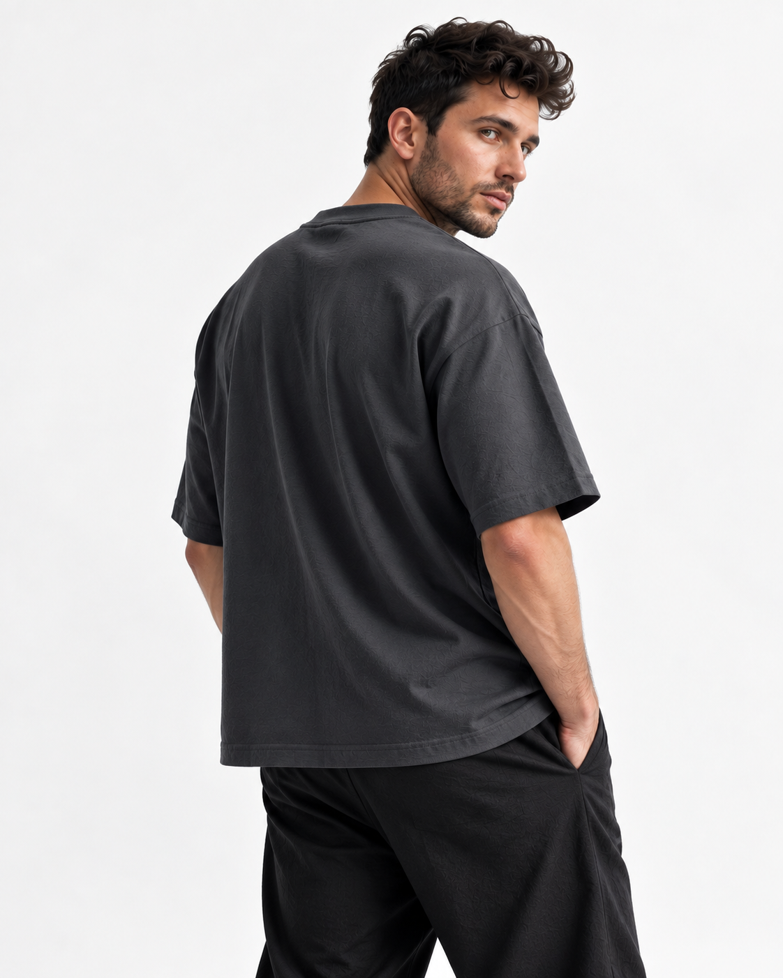Metal Grey Oversize Tee