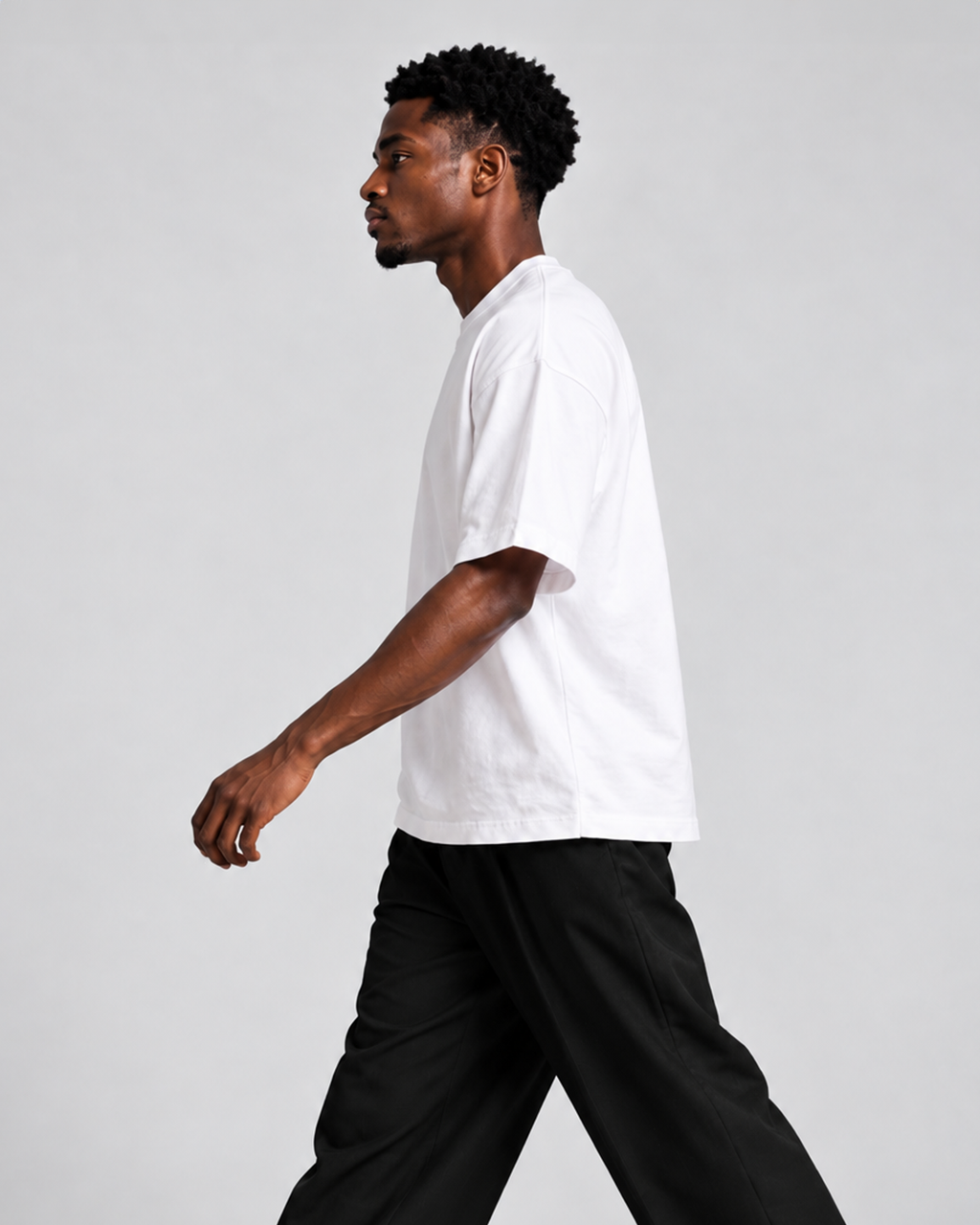 White Minimalist Oversize Tee